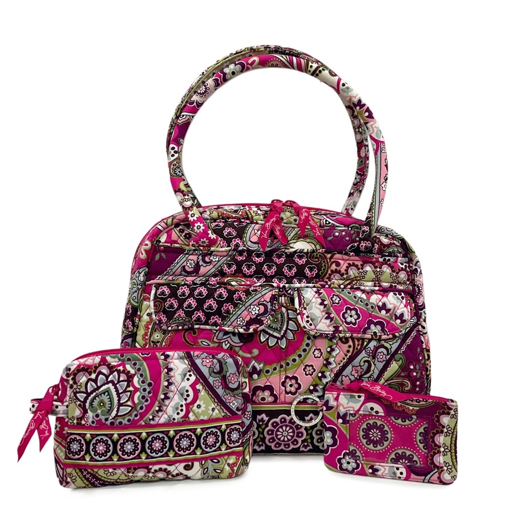VERA BRADLEY Bag and Accessories Set in “Capri Melon" Paisley Pattern